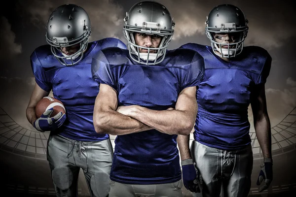 Composite image of american football team — Stock Photo, Image