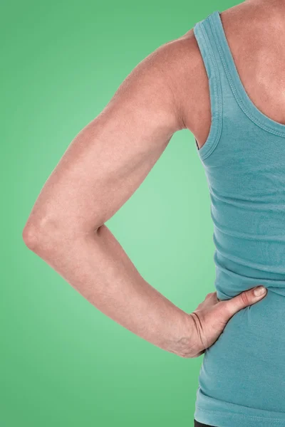 Back view of muscular woman — Stock Photo, Image