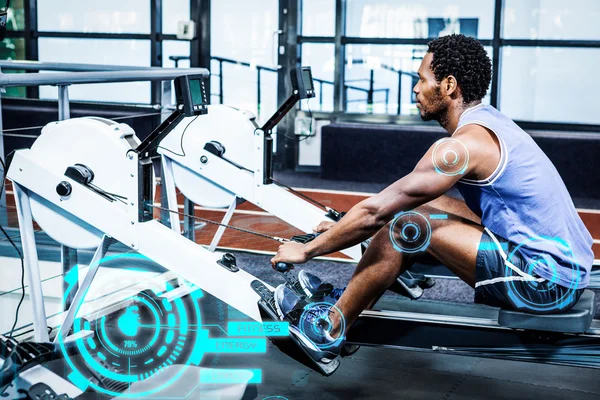 Hombre haciendo ejercicio en el gimnasio — Foto de Stock