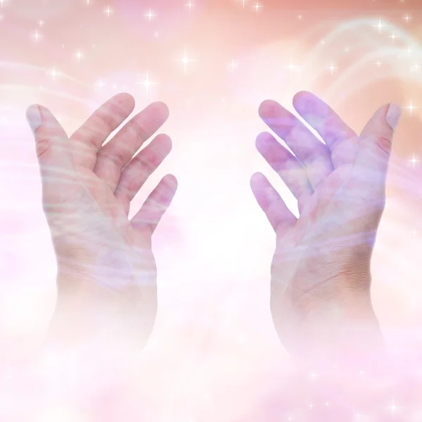 Composite image of hands showing — Stock Photo, Image
