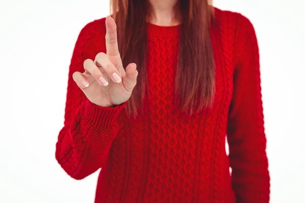 Mittelteil einer Hipster-Frau — Stockfoto