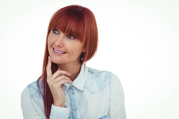 Portrait of a smiling hipster woman — Stock Photo, Image