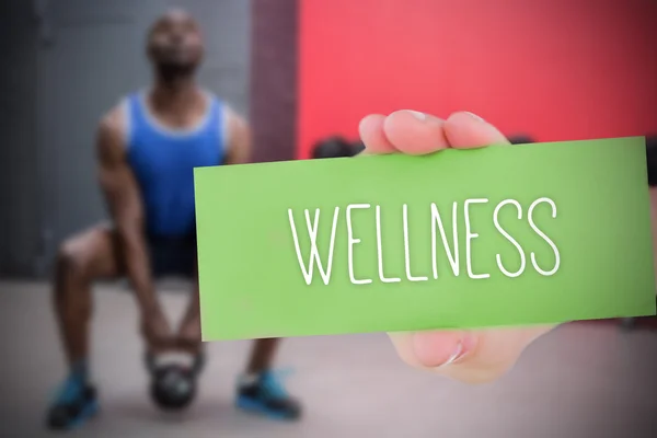 Wellness against people background — Stock Photo, Image