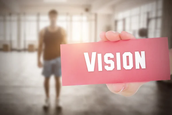 Vision against people background — Stock Photo, Image