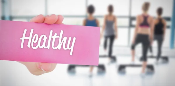 Healthy against people background — Stock Photo, Image