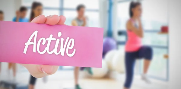 Active against people background — Stock Photo, Image