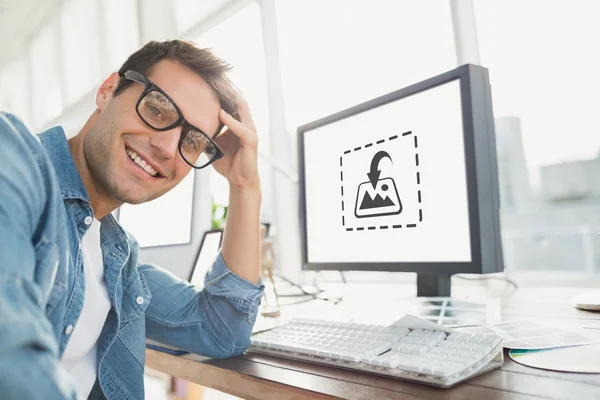 Portrait of a casual businessman posing — Stock Photo, Image