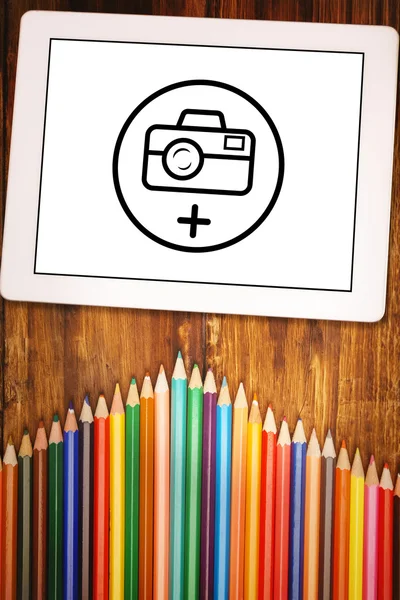 Composite image of photography apps — Stock Photo, Image