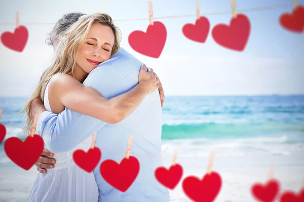 Happy couple hugging each other — Stock Photo, Image