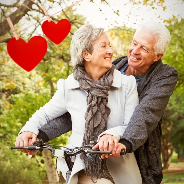 Pareja mayor en el parque — Foto de Stock