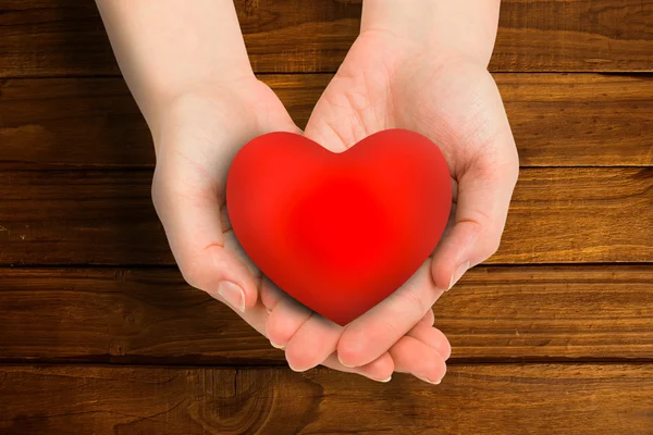 Hand showing heart — Stock Photo, Image