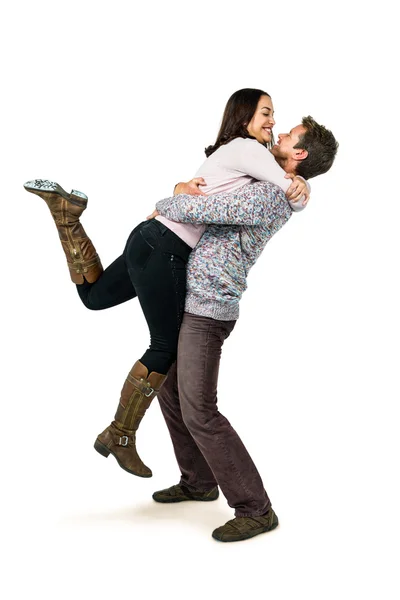 Happy couple hugging each other — Stock Photo, Image