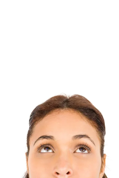 Cropped image of woman looking up — Stock Photo, Image