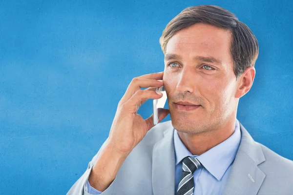 Ο άνθρωπος των επιχειρήσεων έχοντας τηλεφωνική κλήση — Φωτογραφία Αρχείου