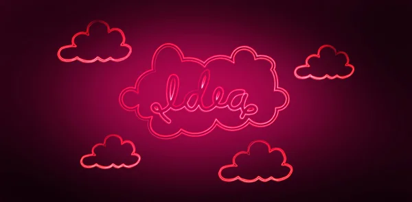 Composite image of idea in cloud — Stock Photo, Image