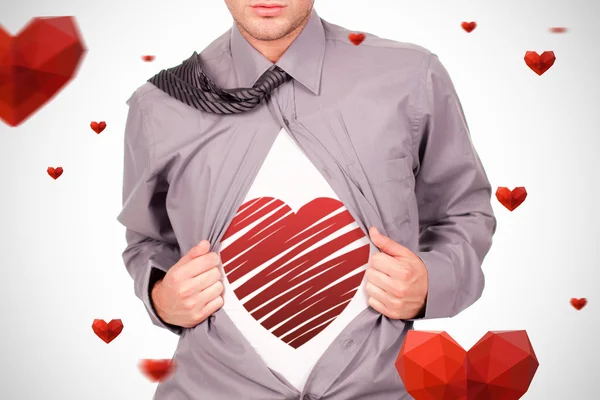 Composite image of red heart — Stock Photo, Image