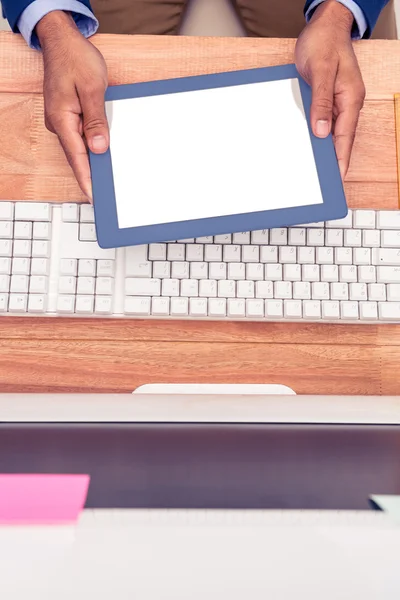 Businessman holding digital tablet — Stock Photo, Image