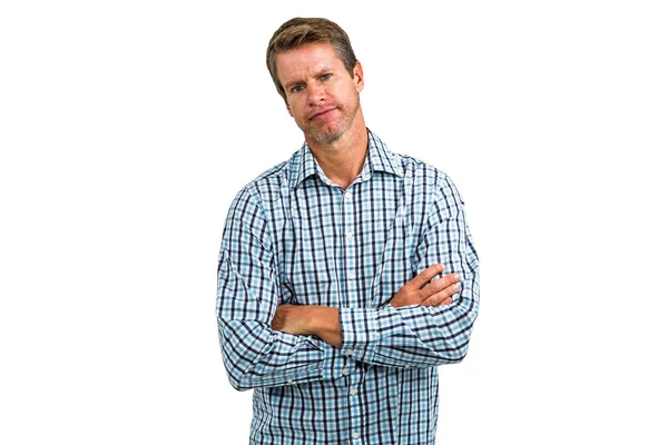 Casual man with arms crossed — Stock Photo, Image