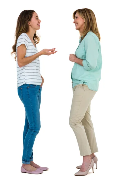 Mother and daughter talking — Stock Photo, Image