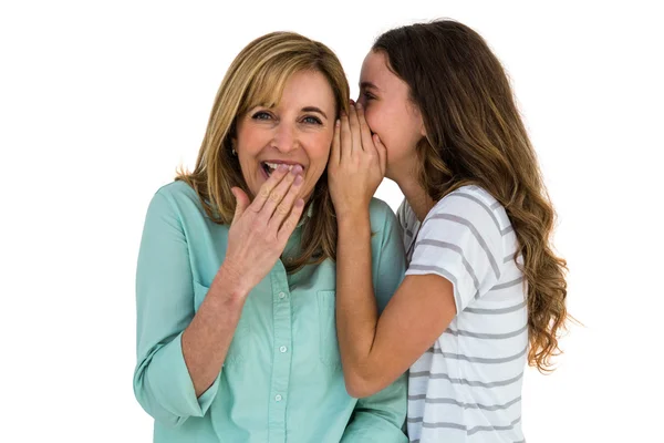Daughter whispering something — Stock Photo, Image
