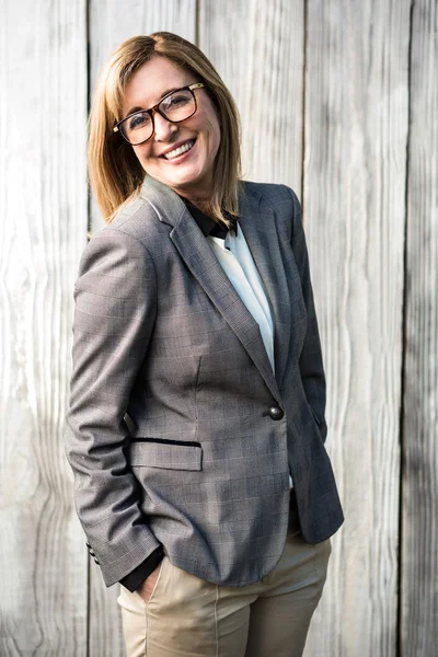 Woman wearing a suit — Stock Photo, Image