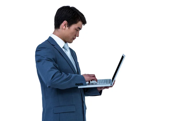 Businessman using his computer — Stock Photo, Image