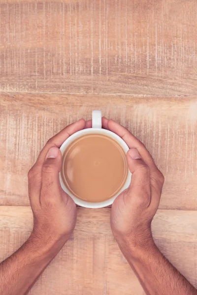 Zakenman hand bedrijf koffie — Stockfoto