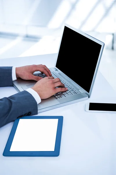 Businessman using his computer — Stock Photo, Image