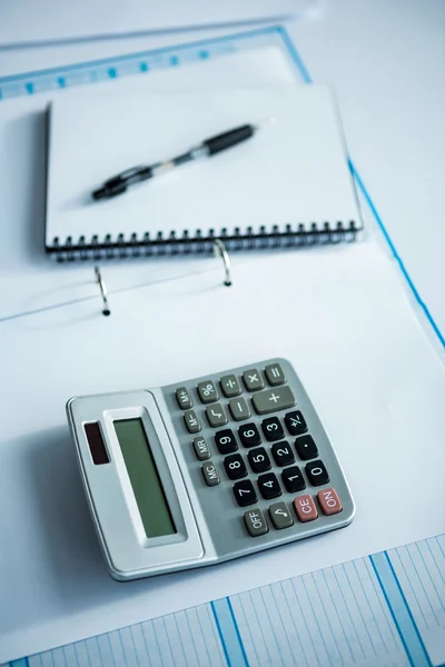 På nära håll beskåda av en business desk — Stockfoto