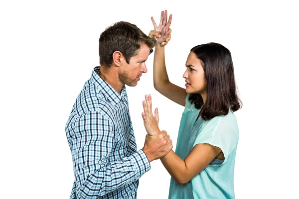 Pareja enojada peleando — Foto de Stock