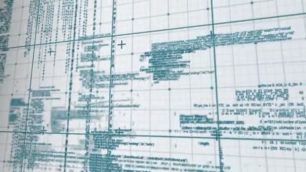 Animação digital de matriz — Vídeo de Stock