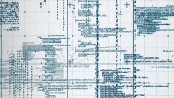 Animação digital de matriz — Vídeo de Stock