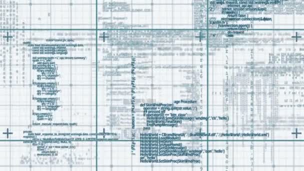 Animación digital de la matriz — Vídeo de stock