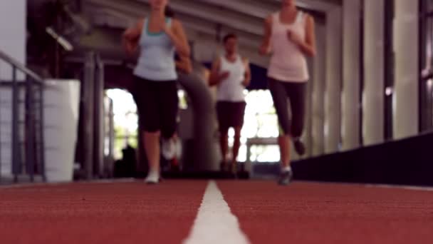 Pessoas aptas a correr juntas — Vídeo de Stock