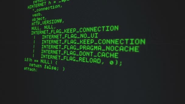 Animação digital de codificação — Vídeo de Stock