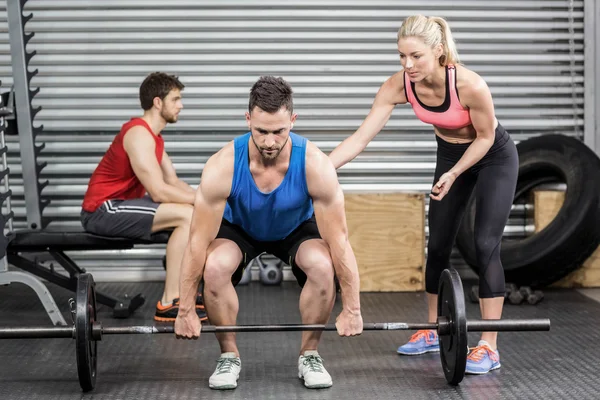 Fit pessoas fazendo exercícios — Fotografia de Stock