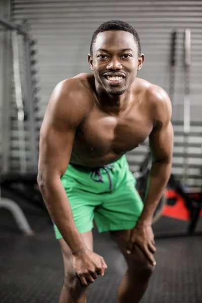 Athletic man smiling to camera — Stock Photo, Image