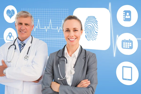 Doctors with arms crossed — Stock Photo, Image