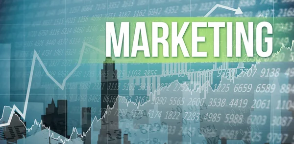 Word marketing en aandelen en deelbewijzen — Stockfoto