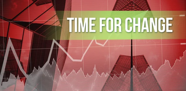 Zeit für Veränderung und Aktien und Aktien — Stockfoto