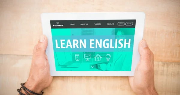 Learn english interface — Stock Photo, Image