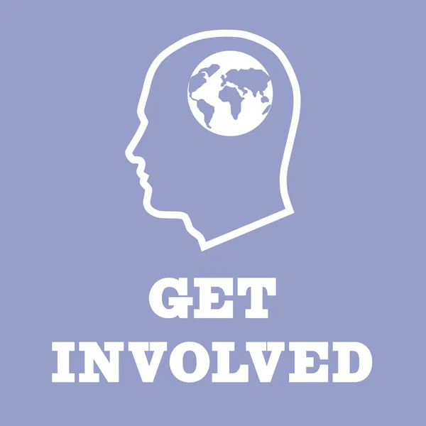 Composite image of get involved — Stock Photo, Image