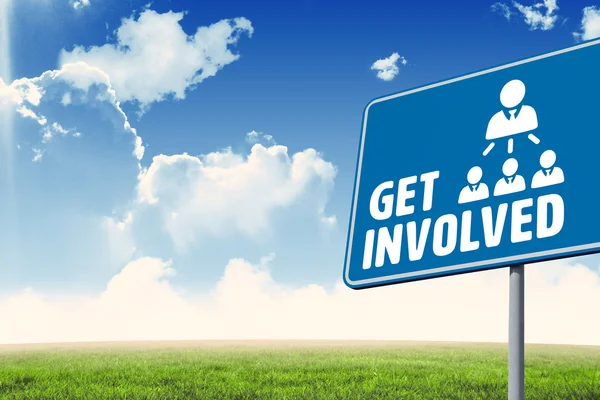 Get involved  text — Stock Photo, Image