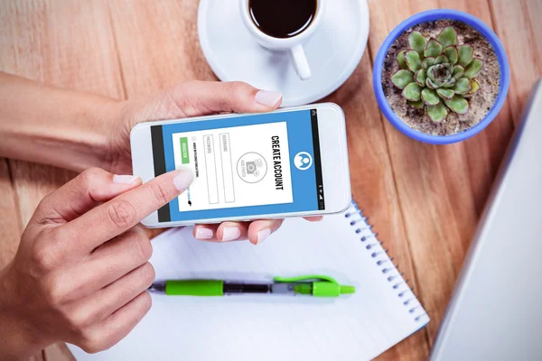 Telefoon toepassing registreren — Stockfoto