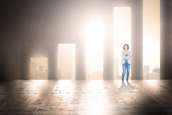 Businesswoman looking at camera — Stock Photo, Image