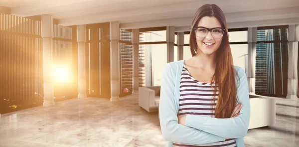 Young creative worker smiling at camera — Stock Photo, Image