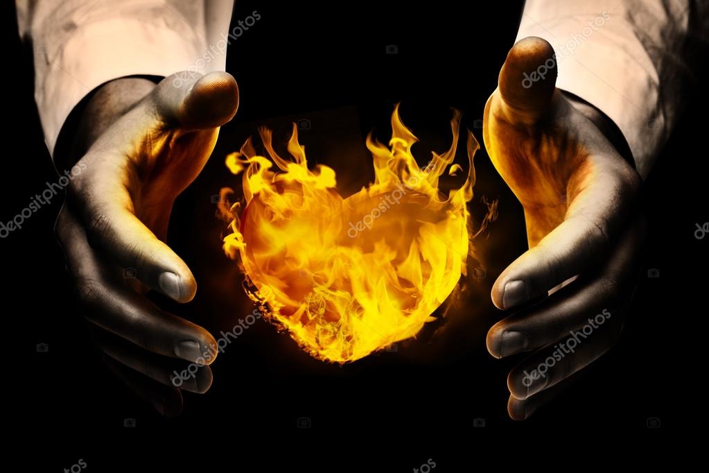 Hand Holding Flame