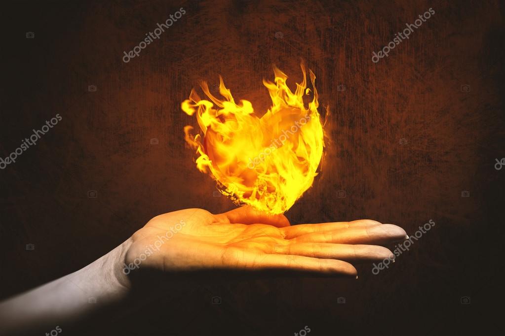 Hand Holding Flame