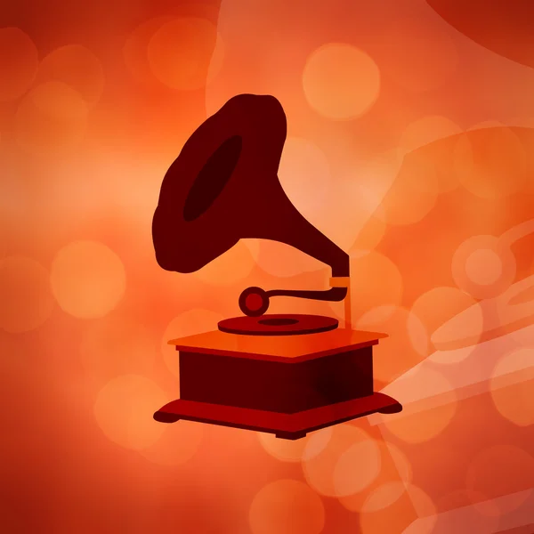 Old Gramophone Icon — Stock Photo, Image