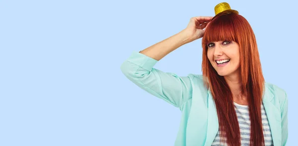 Woman wearing hat — Stock Photo, Image